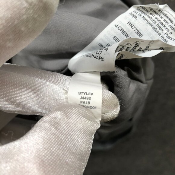 J. Crew Sidewalk Skirt Womens 6 Gray Mini Pull On Lined Formal - Picture 9 of 10